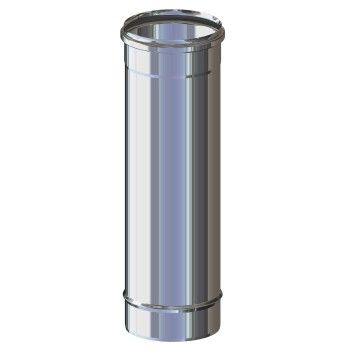 Tubo acciaio inox 316L da 50 cm per canna fumaria mono parete