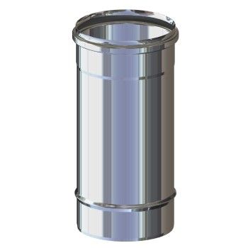 Tubo acciaio inox 316L da 33 cm per canna fumaria mono parete