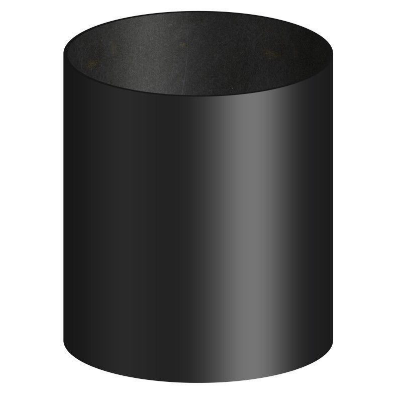 Raccordo F/F in acciaio al carbonio per tubi 2 mm stufe a legna