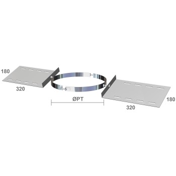 Supporto micro firestop in acciaio