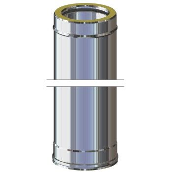 Tubo coibentato da 1 metro in acciaio inox 316L doppia parete