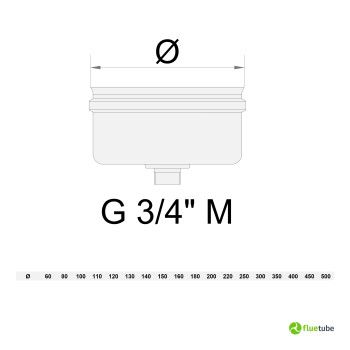 Tappo scarico condensa in acciaio inox 316L monoparete 2