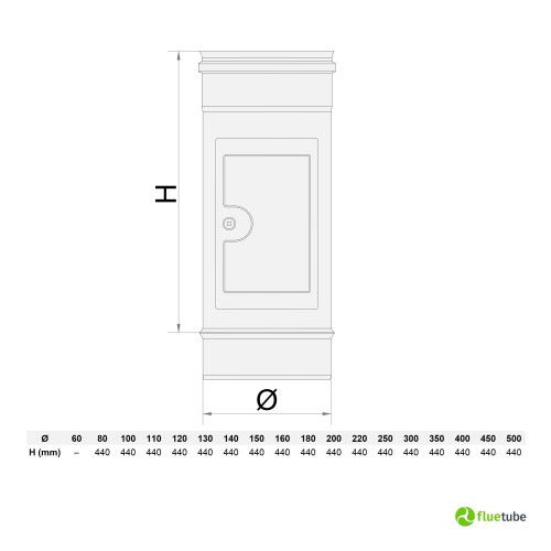 Camera raccolta incombusti in acciaio inox 316L mono parete