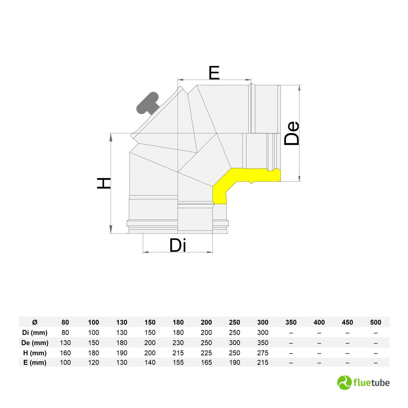 Curva Per Tubo Stufa Winnerwell 90° Da 3,5 Pollici - Per Stufe A Legna Grandi Con Camino 3,5"