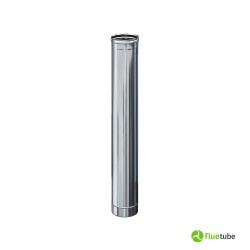 Tubo acciaio inox 316L da 1 metro per canna fumaria mono parete