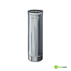 Tubo acciaio inox 316L da 50 cm per canna fumaria mono parete