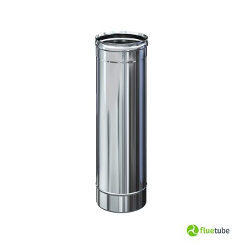 Tubo acciaio inox 316L da 50 cm per canna fumaria mono parete