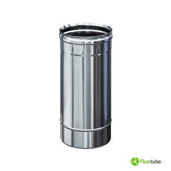 Tubo acciaio inox 316L da 33 cm per canna fumaria mono parete