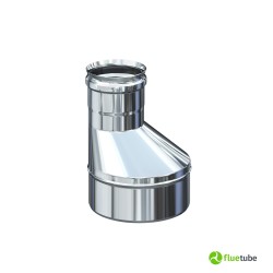 Riduttore eccentrico M/F in acciaio inox 316L mono parete