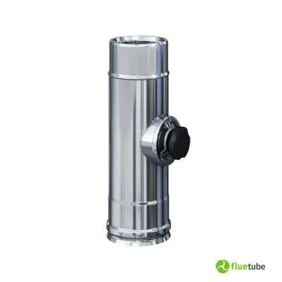 Elemento di ispezione per canna fumaria coibentata slim acciaio