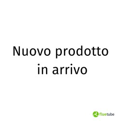 Manicotto M/M stufa a legna | Acciaio al carbonio 2 mm nero