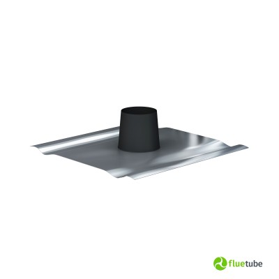 Faldale nero tetto piano con scossalina tubo coibentato slim