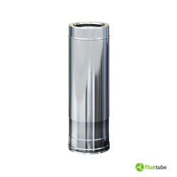 Tubo telescopico da 46 a 78 cm canna fumaria esterna coibentata