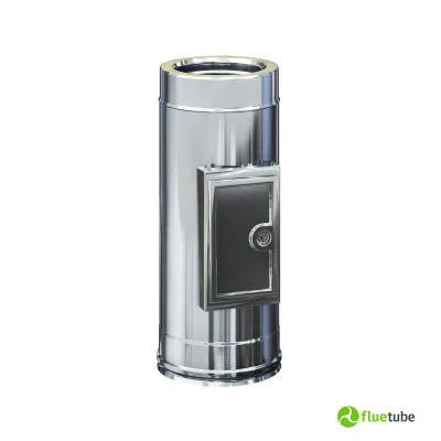 Camera raccolta incombusti doppia parete in acciaio coibentato