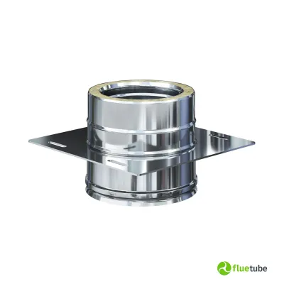 Piastra con elemento dritto doppia parete coibentato acciaio