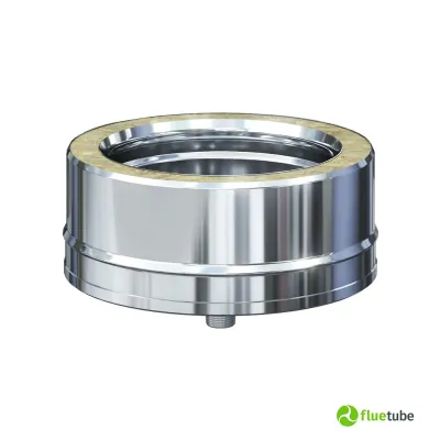 Tappo scarico condensa in acciaio inox coibentato doppia parete