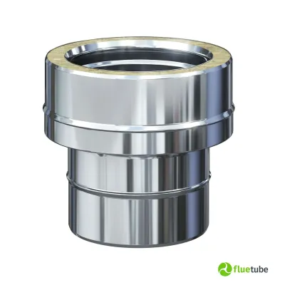 Giunzione mono doppia m/f canna fumaria doppia parete acciaio