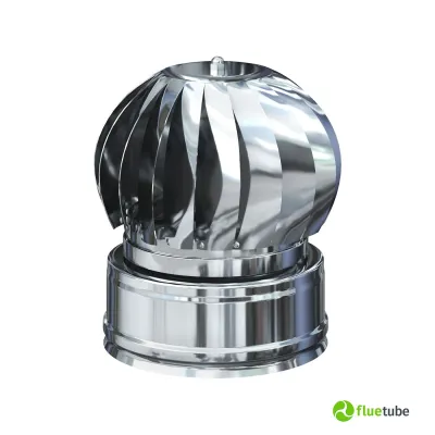 Comignolo eolico in acciaio doppia parete coibentato