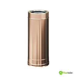 Tubo canna fumaria in rame 50 cm coibentato doppia parete