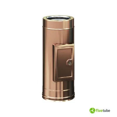 Camera raccolta incombusti M/F doppia parete coibentato in rame