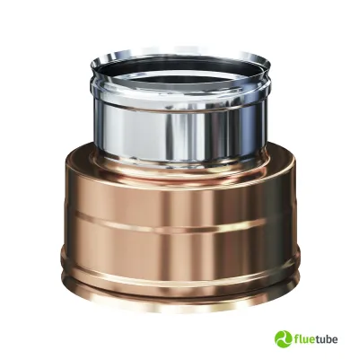 Giunzione doppia mono M/F doppia parete coibentata rame