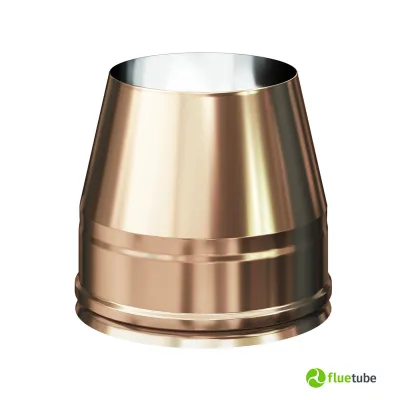 Cappello tronco conico doppia parete coibentato in rame