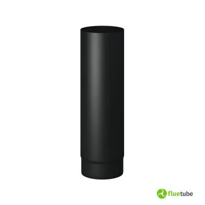Tubo nero in acciaio al carbonio da 50 cm per camini a legna Ø da 120 a 200