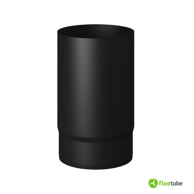 Tubo nero in acciaio al carbonio  da 25 cm per stufa a legna