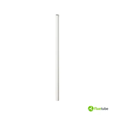Canna fumaria 2 metri in plastica bianca caldaia a condensazione