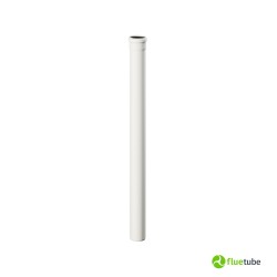 Tubo 1 metro in polipropilene bianco per caldaia a condensazione