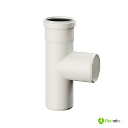 Raccordo T 90° F/M/M in polipropilene bianco