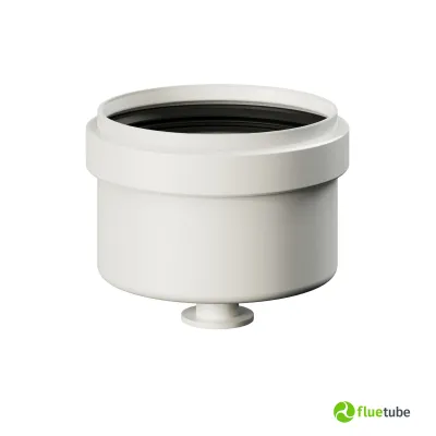 Tappo cieco in polipropilene bianco per caldaia a condensazione