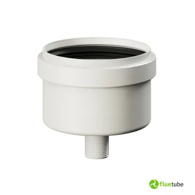 Tappo scarico condensa platica bianca per caldaia condensazione