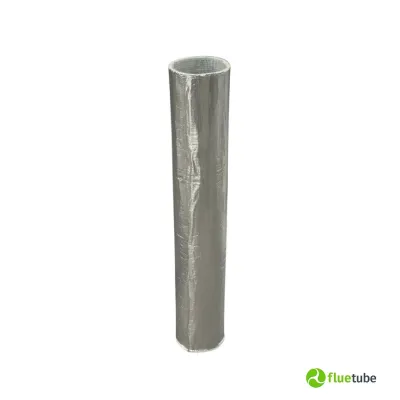 Coppella isolante in lana di vetro canna fumaria e tubi per legna