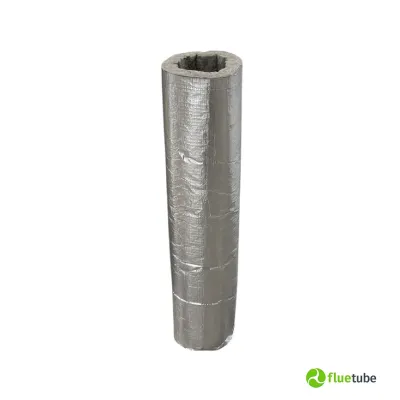 Coppella isolante in lana di vetro canna fumaria e tubi per legna