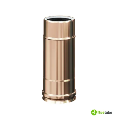 Tubo 25 cm in doppia parete plastica rame