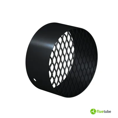 Griglia di mandata nera in acciaio per canalizzare aria calda