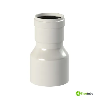 Riduttore M/F in alluminio bianco per canalizzazione aria calda