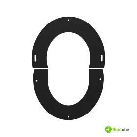 Rosone nero regolabile canna fumaria