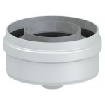 Tappo scarico condensa coassiale in alluminio bianco ø 60 - 100
