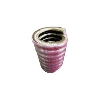 Tuyau flexible double paroi intérieur lisse inox 316L (5 mètres et multiples de 5 mètres)