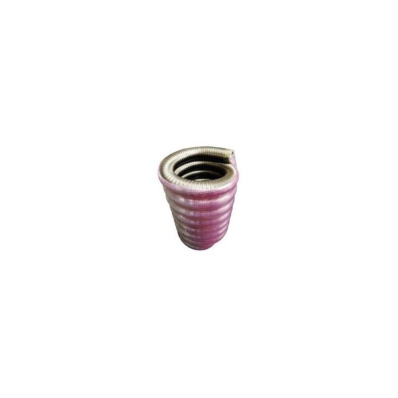 Tuyau flexible double paroi intérieur lisse inox 316L (5 mètres et multiples de 5 mètres)