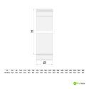 Tuyau en acier inoxydable 316L de 1 mètre pour conduit de fumée simple paroi