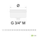 Bouchon d'évacuation des condensats en acier inoxydable 316L simple paroi