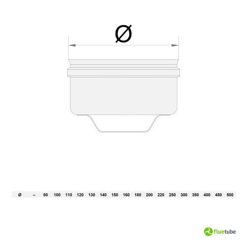 Bouchon borgne avec poignée en acier inoxydable 316L simple paroi