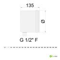 Bouchon borgne d'évacuation des condensats latérale en acier 316L simple paroi