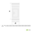 Chambre de récupération des imbrûlés en acier inoxydable 316L simple paroi