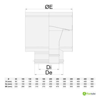 Mitron anti-vent en acier double paroi isolé 2