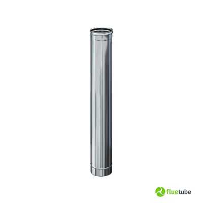 Tuyau en acier inoxydable 316L de 1 mètre pour conduit de fumée simple paroi