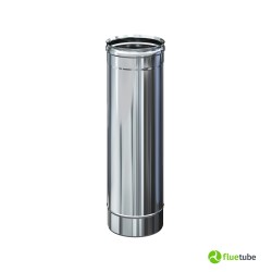 Tuyau en acier inoxydable 316L de 50 cm pour conduit de fumée simple paroi
